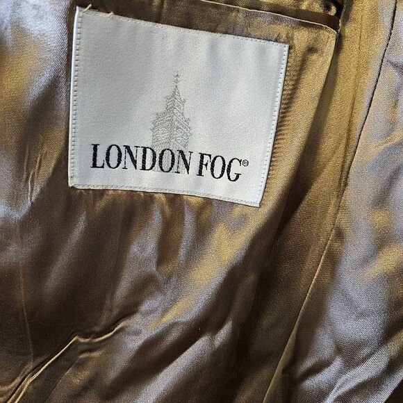 London Fog mens wool dress coat, camel.  Size 42. - Picture 5 of 5